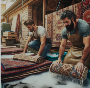 فرآیند قالیشویی به چه شکل است؟